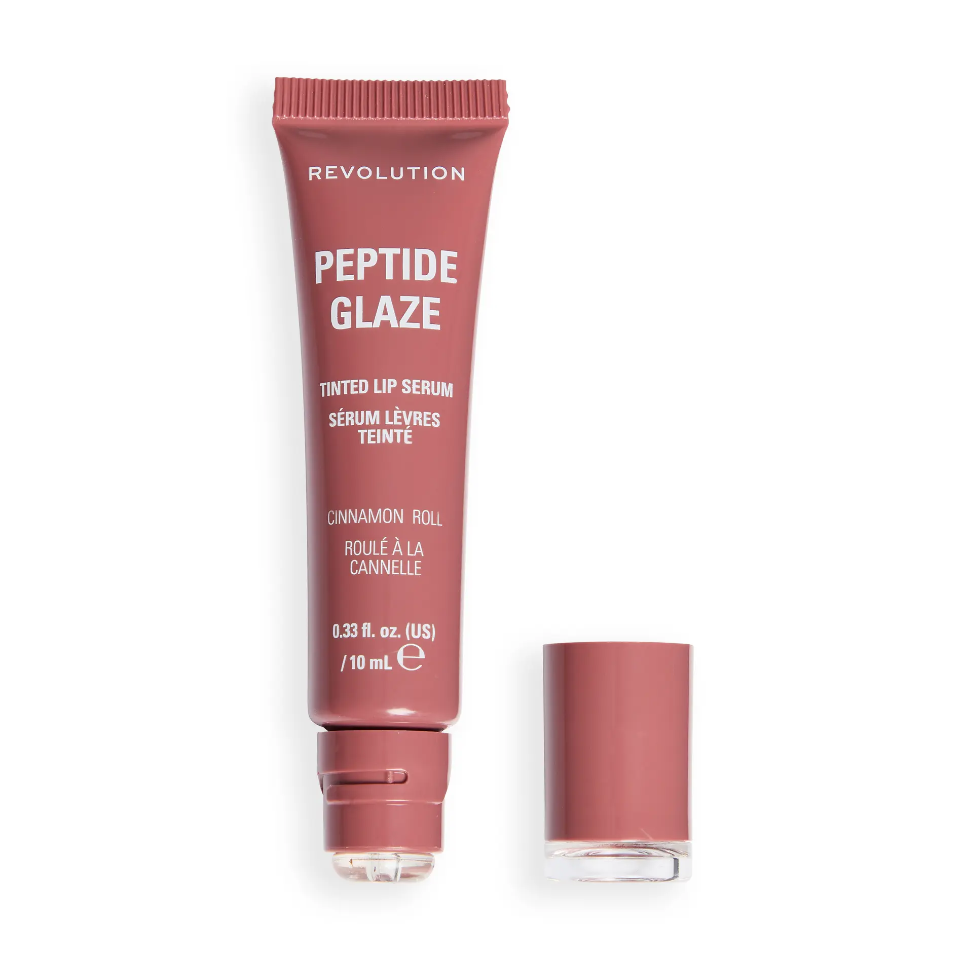 Revolution Everyday Trio Bundle: Peptide Glaze Tinted Lip Serum, Lip Shift Ink Peel Off Lipliner Stain, Wrap Lash Tubing Mascara