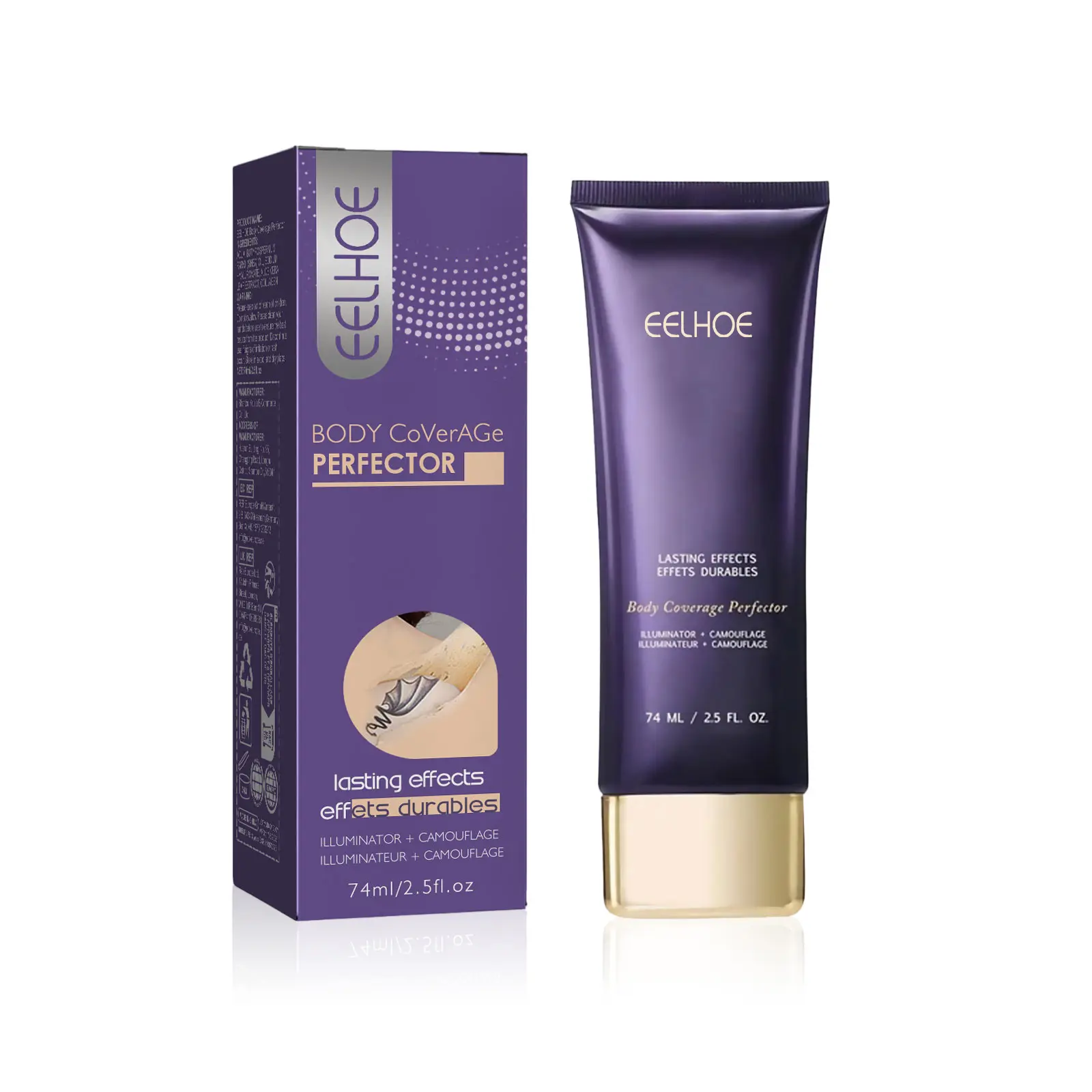 Waterproof Concealer - Regular Edition, Lightweight Full Coverage Body Makeup for Tattoos & Scars, Transfer-Proof Natural Blending Formula, Gentle Skin Care for All Skin Types Including Sensitive, Hydrating Cover for Imperfections & Uneven Tone