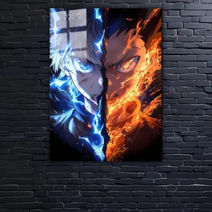Gon & Killua Metal Wall Art: Hunter x Hunter Anime Poster, Otaku Room Décor