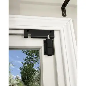 Glass Sliding Door Lock, Black Sliding Door Foot Lock, Sliding Patio Door  Lock, Slider Door Lock, Sliding Door Stopper,  Safety Lock for Sliding Doors, Extra