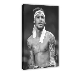 Football Neymar Jr II Canvas Poster Wall Art Decoration For Home Bedroom Office Living Dorm Room Decor Boys Girls Gift