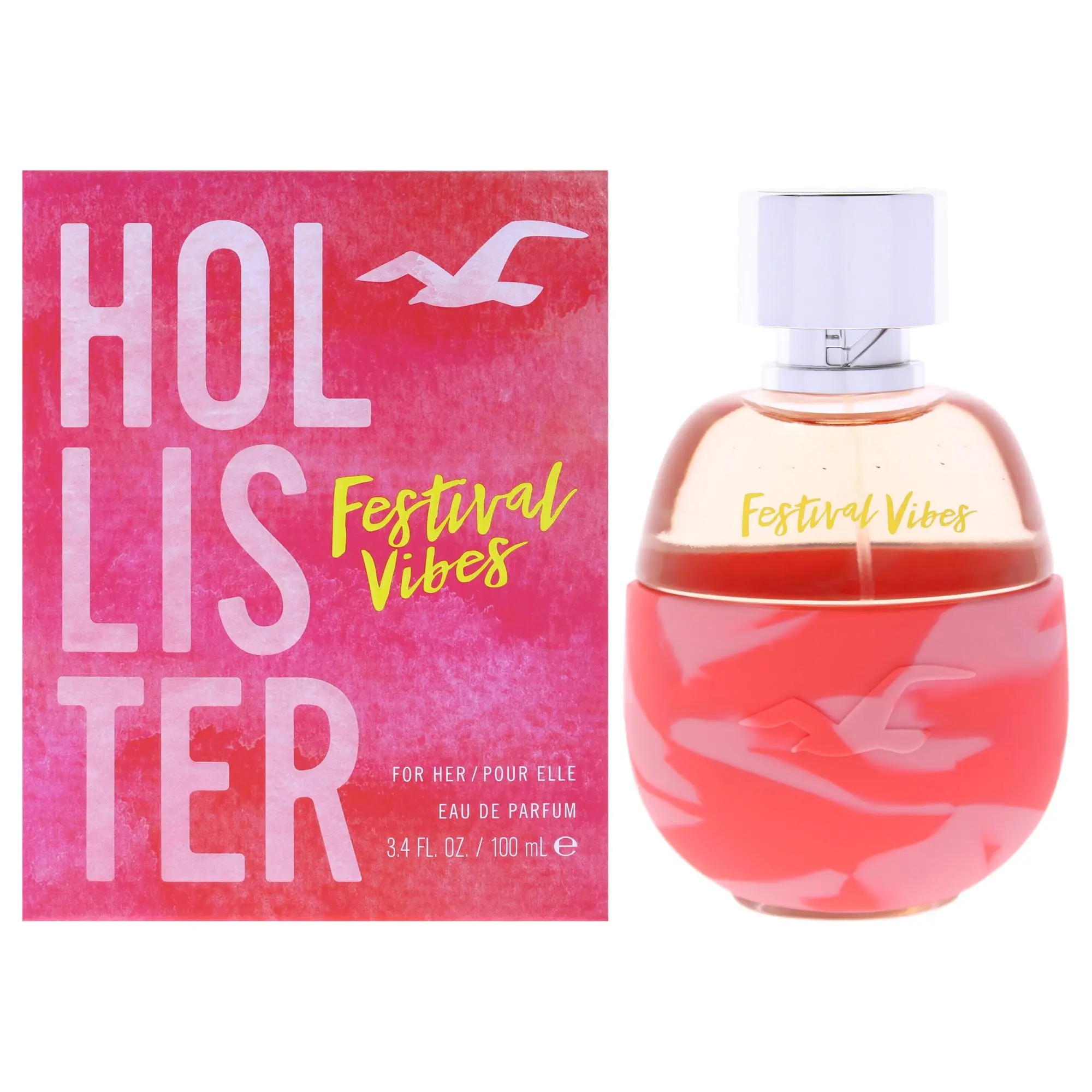 Hollister Festival Vibes Women's EDP Spray - 3.4 fl oz, Festival Scent, Fresh Vibe, Lightweight Wear, Portable Size