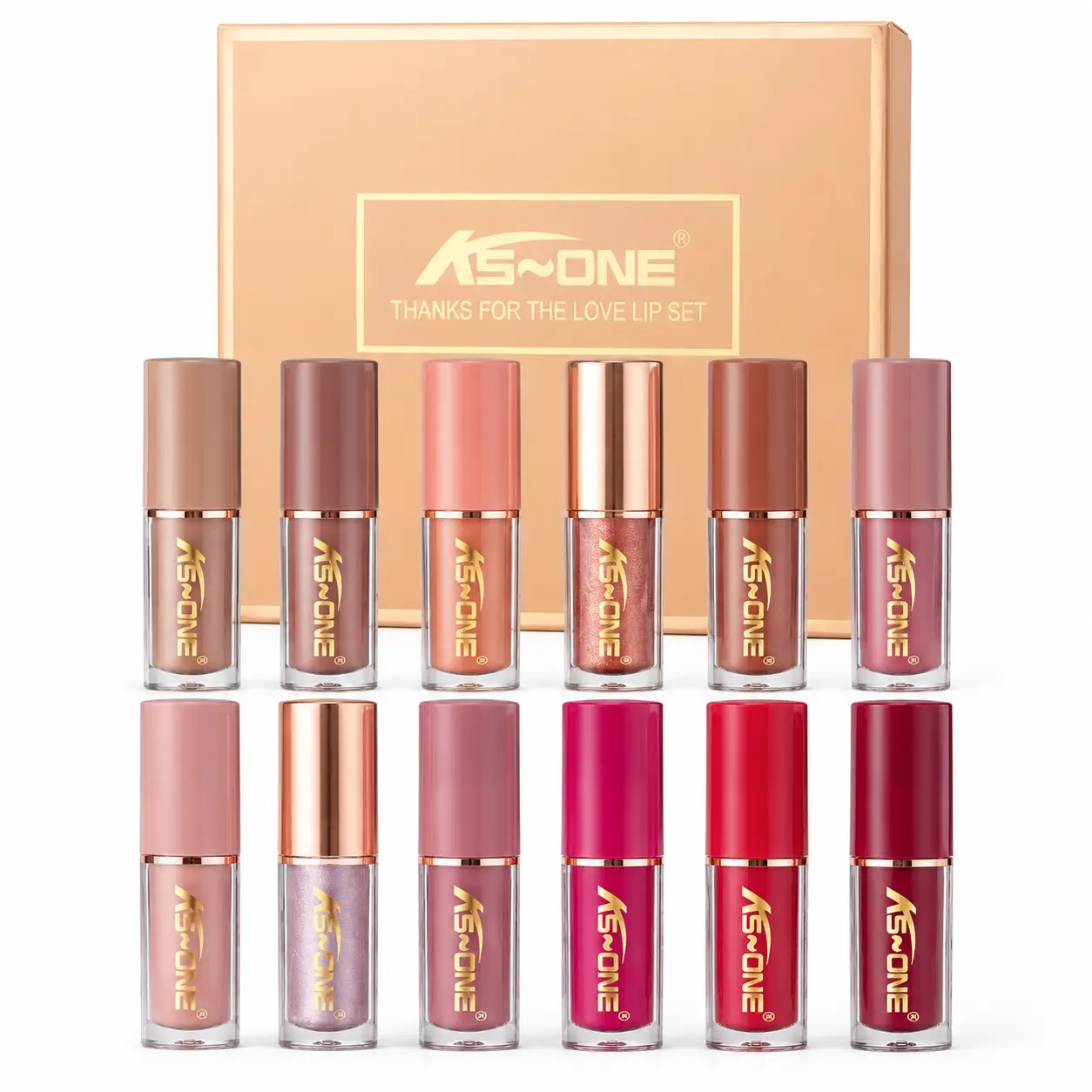 12-Color Liquid Lipstick Gift Set – Matte Pearlescent Finish, Non-Fading, Long-Lasting, Moisturizing for Full Lip Color, Everyday Lip Makeup & All-Day Wear - Perfect Beauty Gift for Women, Lip Cosmetics & Makeup Sets