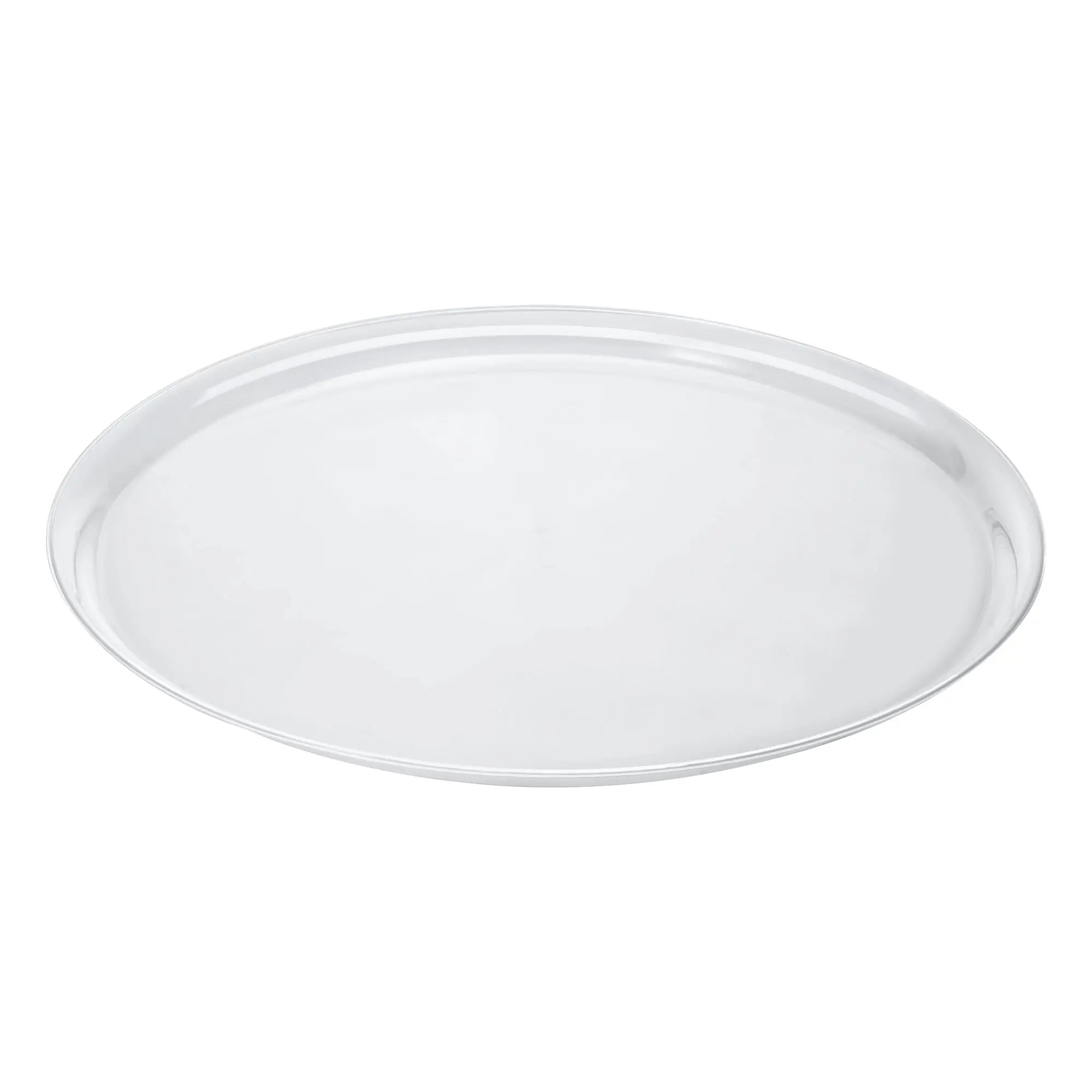 12" Clear Round Plastic Trays