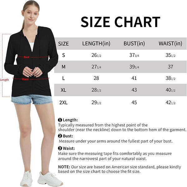 LETAOTAO Womens' Lightweight Zip Up Hoodies Stretch Thin Summer Jackets For Women