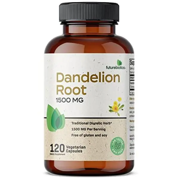 Dandelion Root 1500 MG, 120 Vegetarian Capsules Healthcare Magnesium