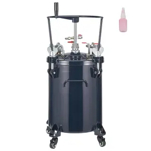 Spray Paint Pressure Pot Tank, 30L (8 Gallon) Air Pressure Pot With Manual Mixing Agitator, Leak Repair Sealant For Industrial, Home Decor, Architecture, Construction, Automotive Painting, 70 PSI Max, Durable Steel Body