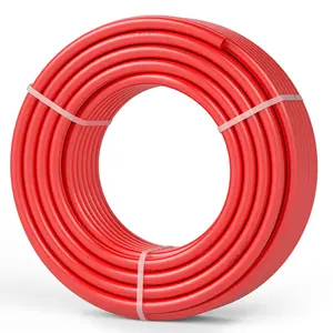 【Spotlight Day】VEVOR PEX Pipe 3/4 Inch, 100 Feet Length PEX-B Flexible Pipe Tubing for Potable Water, Pex Water Lines for Hot/Cold Water & Easily Restore, Plumbing Applications with Free Cutter & Clamps ,Red