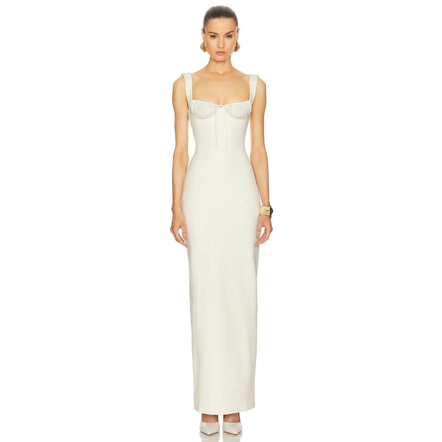 Helsa The Yasmin Dress in Baby Yellow
