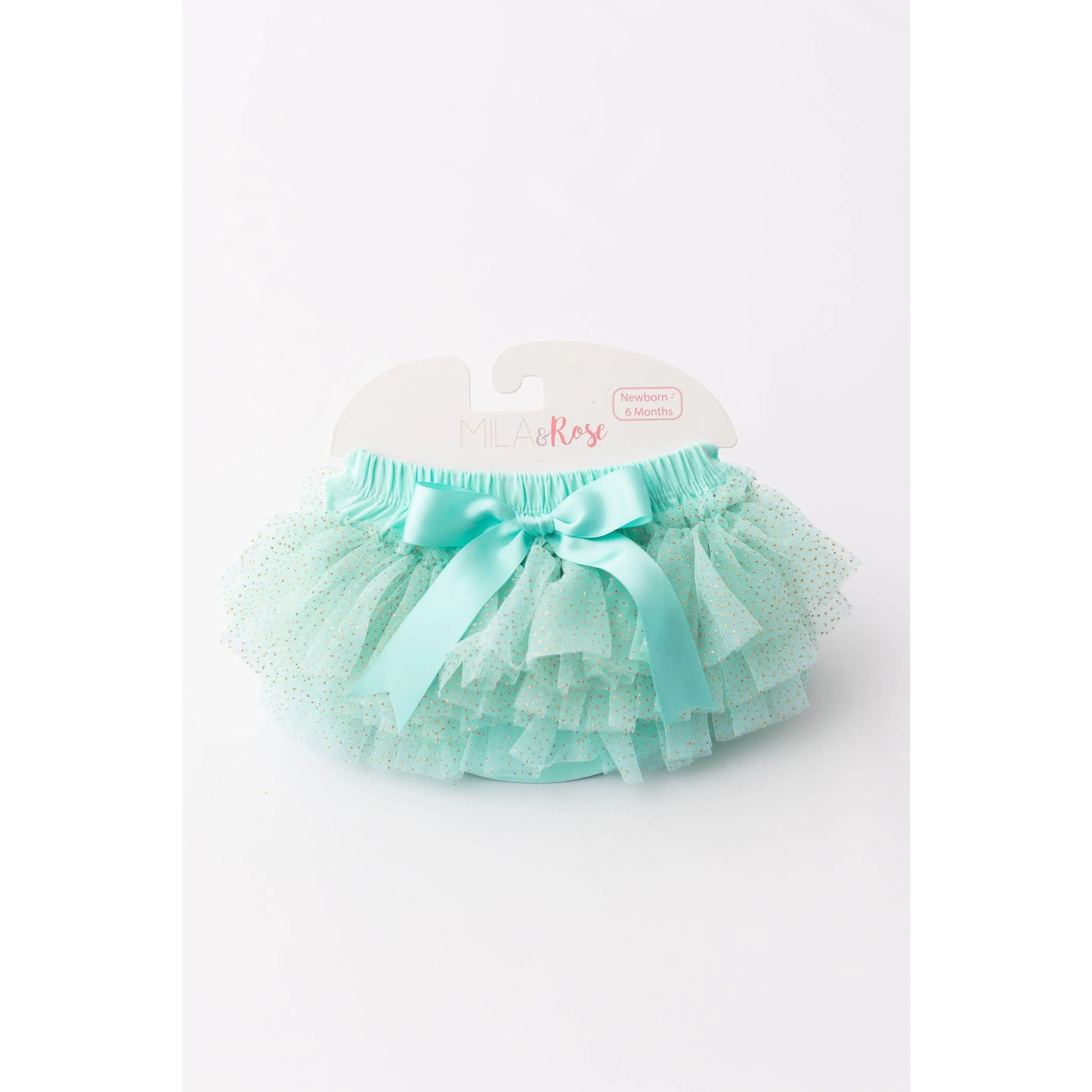 Mint & Gold Glitter Ruffle Tutu Bloomer