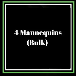 4 MANNEQUIN BULK (mannequin provided)