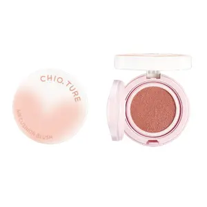Rumilife Matte Cushion Cream Blush with Puff – Single Shade Natural Glow Cheek Tint, Korean Makeup Mini Blush with Mirror