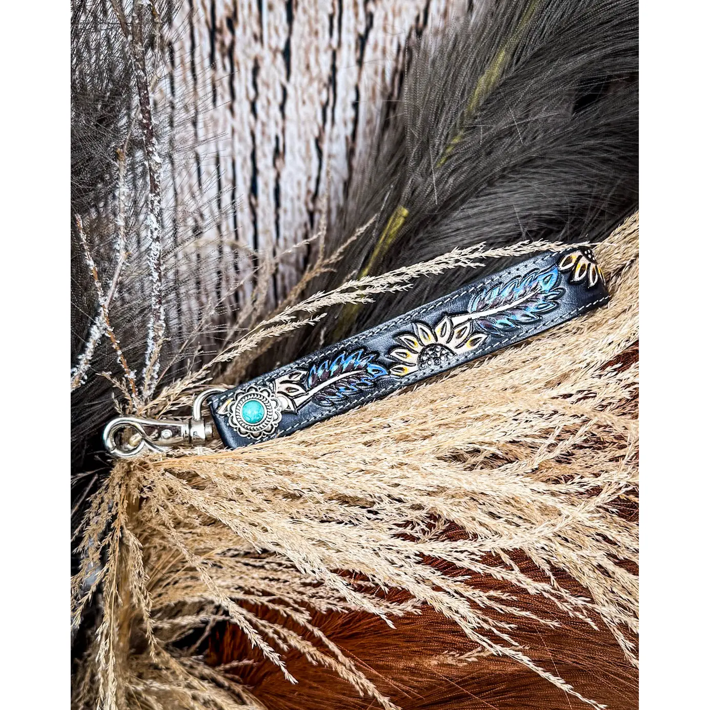 Myra Bag - Cheyenne Bloom Hand-Tooled Key Fob