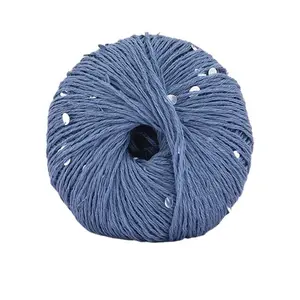 Water drop sequin yarn, Basolan wool yarn, fashionable hand-woven yarn ball, combed and shiny
