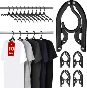 10 count Travel Hangers, Cruise Ship Essentials Travel Essentials, Portable Cruises  Haves 2025, Folding Hangers for Suitcase, RV Camping Airplane  Vacation Essential, Black