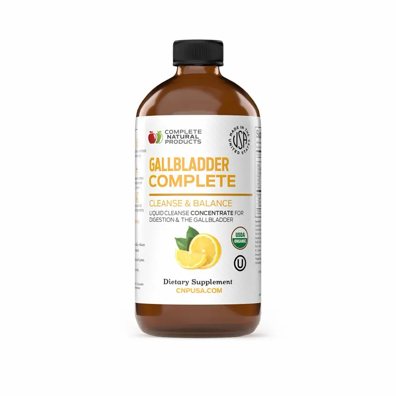 Complete Natural Products Gallbladder Complete Liquid Detox & Cleanse for Gallbladder & Liver Support USDA Organic & OU Kosher