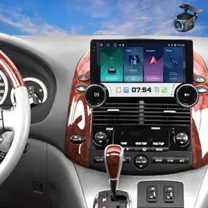 10.1 inch Double Knobs Android 13 Car Radio for 【Toyota Sienna 2004-2010】 HD Touch Screen for Sienna Head Unit with Carplay Android Auto WiFi GPS Bluetooth 5.4 1280 * 720