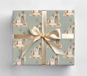 Jesus Wrapping Paper Nativity Wrapping Paper Roll, Modern Nativity Gift Wrap Roll Nativity Gift Wrapping, Christmas Nativity, Christian
