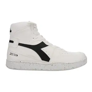 diadora Mens Mi Basket 2030 High  Sneakers Shoes Casual - Black, White