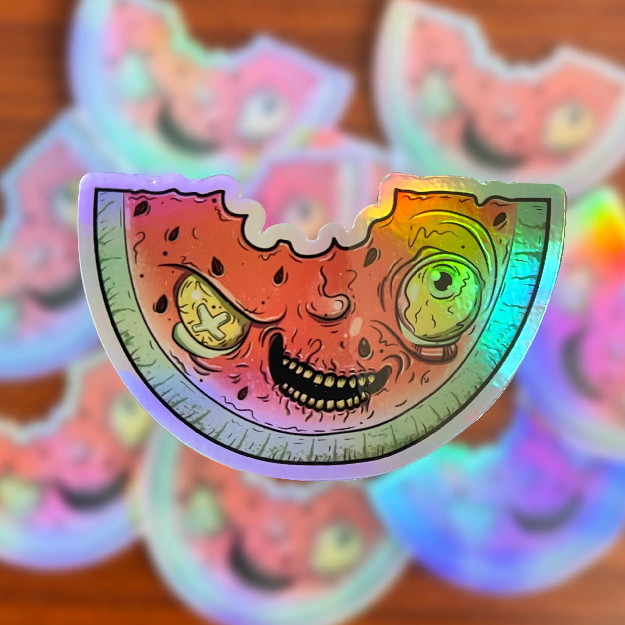 Que Pedo Studio - Mean Looking Watermelon - Sticker