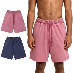 2-Pack Trendy Solid Washed Shorts, Ideal Warm-Weather Bottoms Where Summervibes Meet Urban Casual Style for Daily Wandering Weekend Gatherings And Casual Daily Outfit Combinations