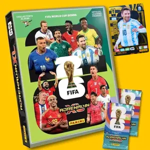 PANINI Adrenalyn XL FIFA World Cup 2026 Trading Card Starterpack | World Cup 2026 Panini Card Pack Golden Baller Included