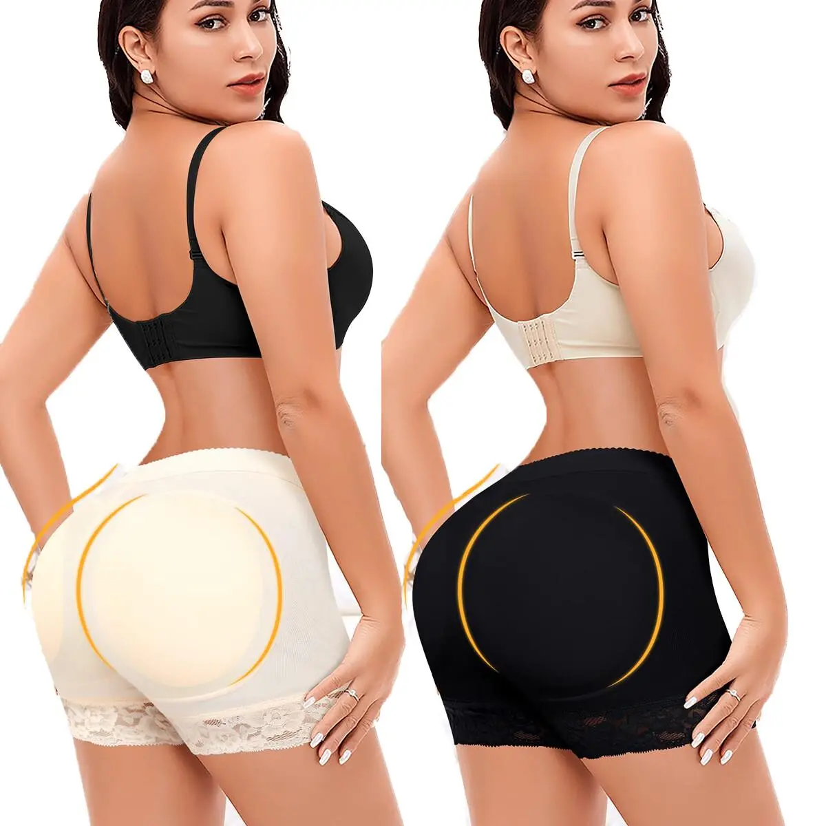 Fajas Colombianas Shorts Tummy Control Shaper Butt Lifter Padded Pants Lace Shapewear fajas body shaper Womenswear Panties Day Fit Chic Fit Pockets