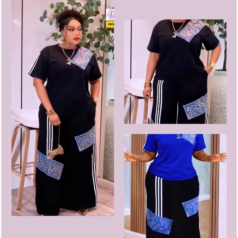 Unique Comfy Summer 2 Piece Sets for Women - Turkey Casual Outfits with Floral Embroidery - Womenswear  Shortsleeve Vneck Outfits