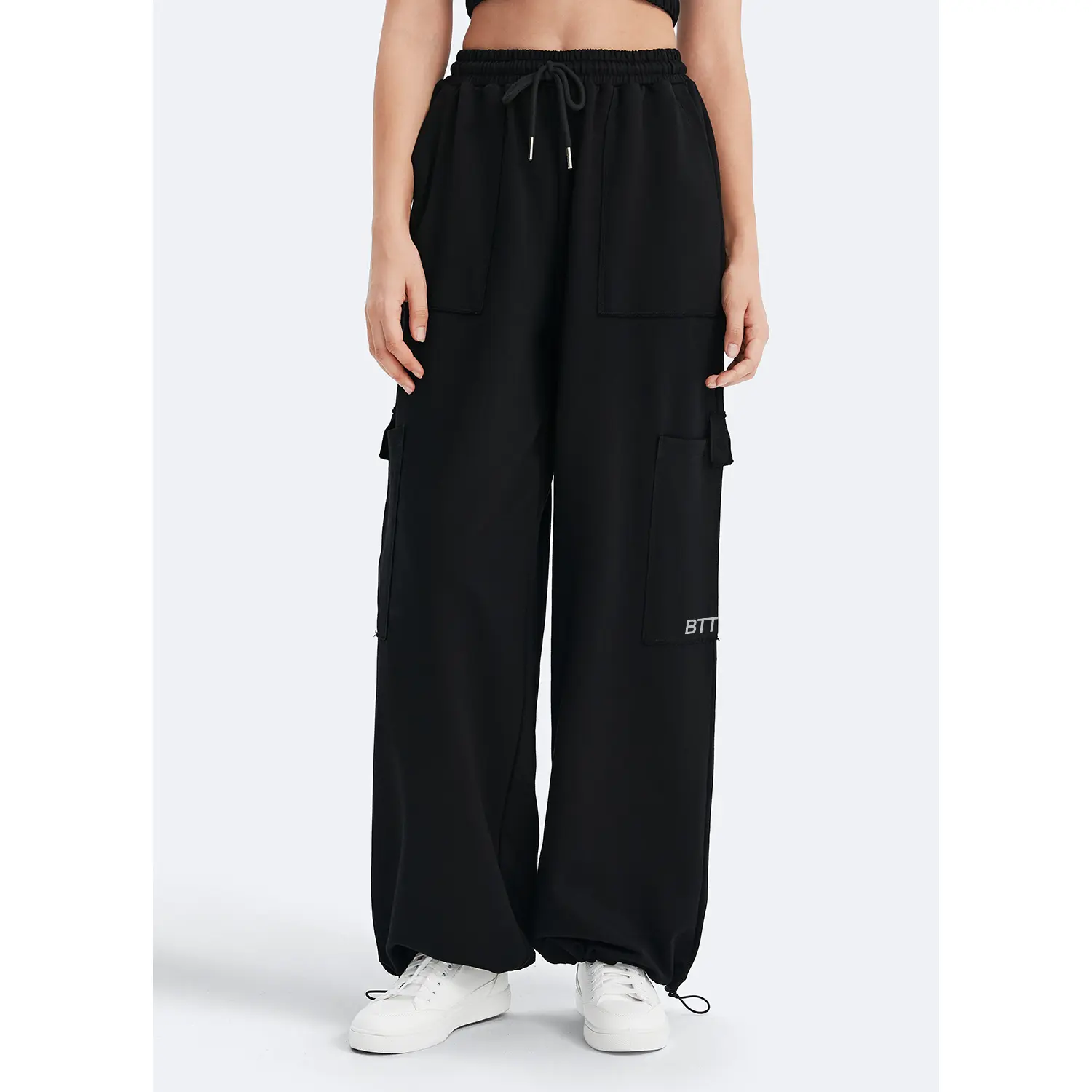 Casual Drawstring Waist Sweatpants