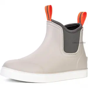 Women's Deck Boots Waterproof Ankle Rain Boots Outdoor Fishing Garden Boots for Women Anti-Slip Lightweight Comfortable Work ShoesC28ChicLadyHub