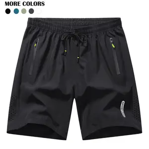 Men's Summer Casual Shorts - Elastic Drawstring Waist, Lightweight Breathable Fabric, Loose Fit with Pockets for Swimming, Surfing, Beach & Outdoor Activities (Black/Navy/Grey)
