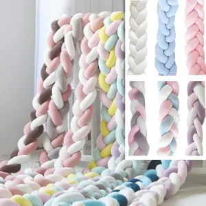 Braided Long Pillow, 1 Count Comfortable Soft Decorative Cushion for Bedroom, Multipurpose Pillow for Home Living Room Bedroom Decor, Soft Padded Cushion