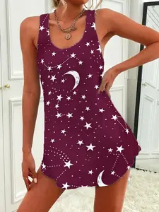 Sexy Sleeveless Halter Fashion Hot Girl Dress, Stylish Backless Design, Perfect for Night Out & Party Wear, Trendy Summer Clothing
