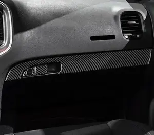 Dodge Charger 2015-2023 Carbon Fiber Storage Glove Box Trim Overlay