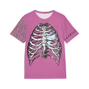 3LCARO COLD <3 Sports Jersey (Pink) Men's Raglan short sleeve