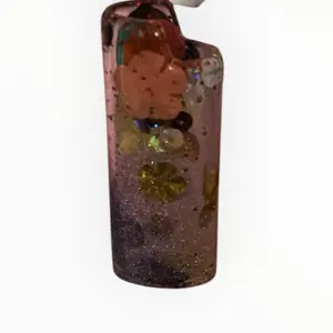 Large glittery lighter holder