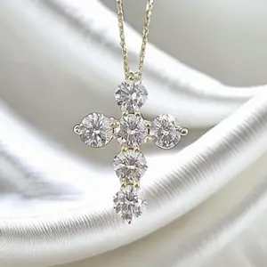 k18yg labgrown diamond necklace 2.74g 2ct lg164 zlz030