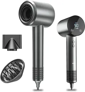 Hair dryer Pro Fast Drying Hair Dryer High Speed Fast Drying, Frizz Control & Smoothing, 3 Speeds & 3 Temps, Negative Ions for Against Heat Damage