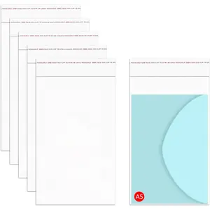 100 Count 6x9''Cellophane Bags Clear Self Sealing Plastic Bags Resealable Poly Bags 2mil for Bakey Cookies Candies A7 A8 A9 Cards Envelopes Photo Prints