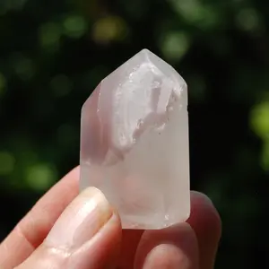 1.5in 30g RARE Channeler Pink Lithium Quartz Crystal Tower, Brazil c3