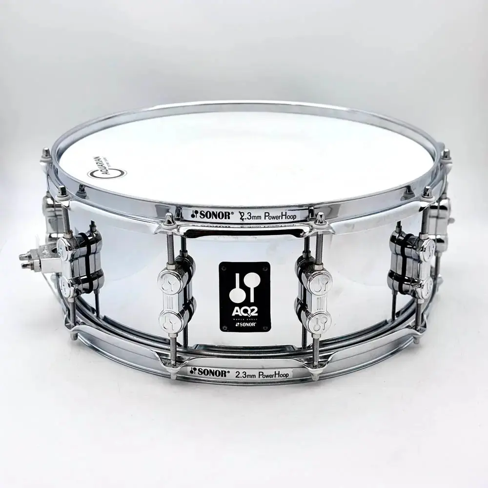 Used Sonor AQ2 Steel Snare Drum 14x5.5 - Good
