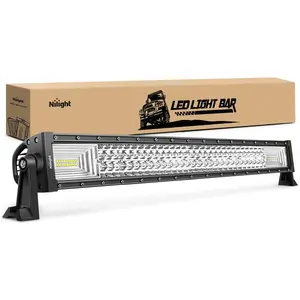 Nilight LED Light Bar 32Inch 378W Triple Row 37800LM Flood Spot Combo Super Bright Off Road Driving Work Light for Boat Truck Tractor Pickup Golf Cart SUV ATV 4x4 Van Camper   dealsforyoudays