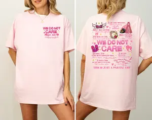 2-sided We Do Not Care Club Pink Shirt, Menopause Perimenopause T-shirt, Menopause Attitude Tee, Funny Aging, Full Colors, Full Sizes, For Men, For Women
