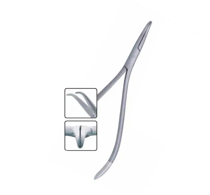Weingart 60-Degree Angled Tip Pliers - Stainless Steel Oral Dental Archwire Holding and Placement Tool Kit for Oral Care