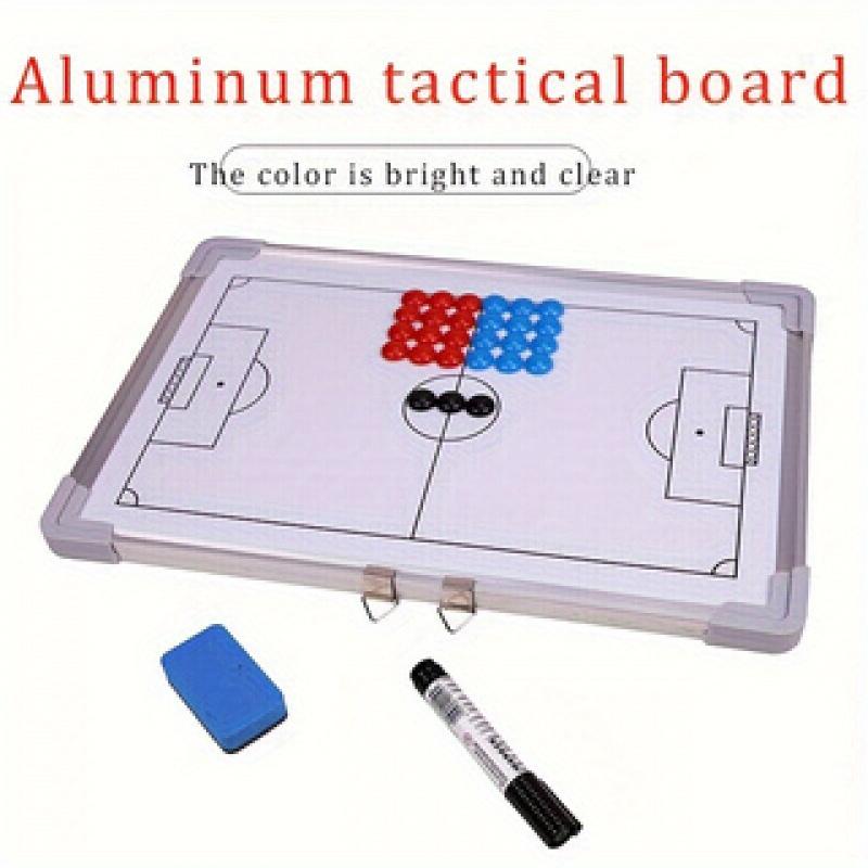 Soccer Tactical Board, Magnetic Coaching Strategy Clipboard, Football Training Match Wall-Mountable Dry Erase Coach's Play Chart with Magnets and Marker - Uncharged, 1pc Soccer Tactical Board, Magnetic Coaching Strategy Clipboard, Football Training Match Wall-Mountable Dry Erase Coach's Play Chart with Magnets and Marker - Uncharged, 1pc