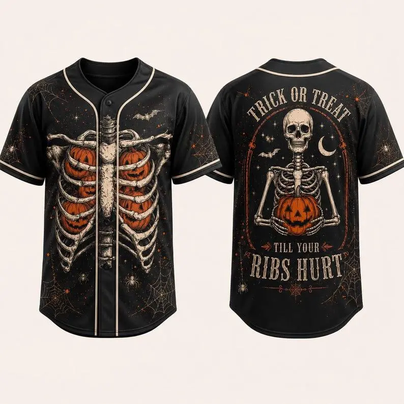 Halloween Baseball Jersey, Retro Ghost Jersey, Cute Pumpkin Season Shirt, Spooky Fall Sports Top, Halloween Jersey, Cute Ghost Gift!