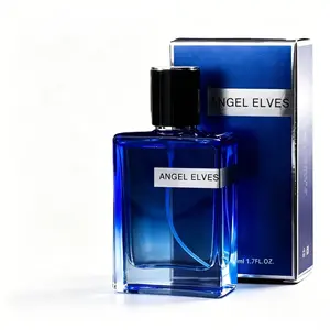 ANGEL ELVES Dark Blue Perfume | 50ml 1.7Fl.OZ | men's colognes | The freshness of the windflowers and lilacs, mingled with the floral scent of anemones and jasmine, concludes with a gentle white musk. |summer fragrance men | long lasting perfume