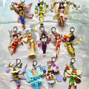 Fairies Keychains Tinkerbell Bag Charms Nostalgia Y2K 2000s Figures