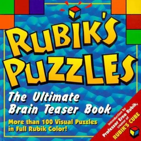 Used Good Softcover Brain Teasers Book - Rubiks Puzzles: Ultimate by Albie Fiore, English, Visual Puzzles, Learning, Published 2000, 128 Pages, 0.82 lbs, Carlton Books