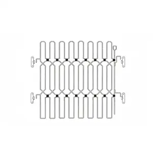 Foldable Stainless Steel Pet Gate Playpen Barrier Pressure Mount Adjustable Width Dog Fence for Stairs Doorways Indoor Outdoor Use